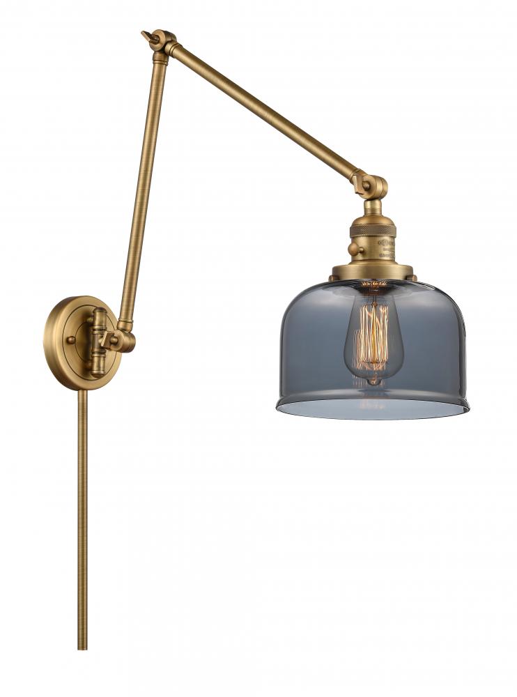 Bell - 1 Light - 8 inch - Brushed Brass - Swing Arm