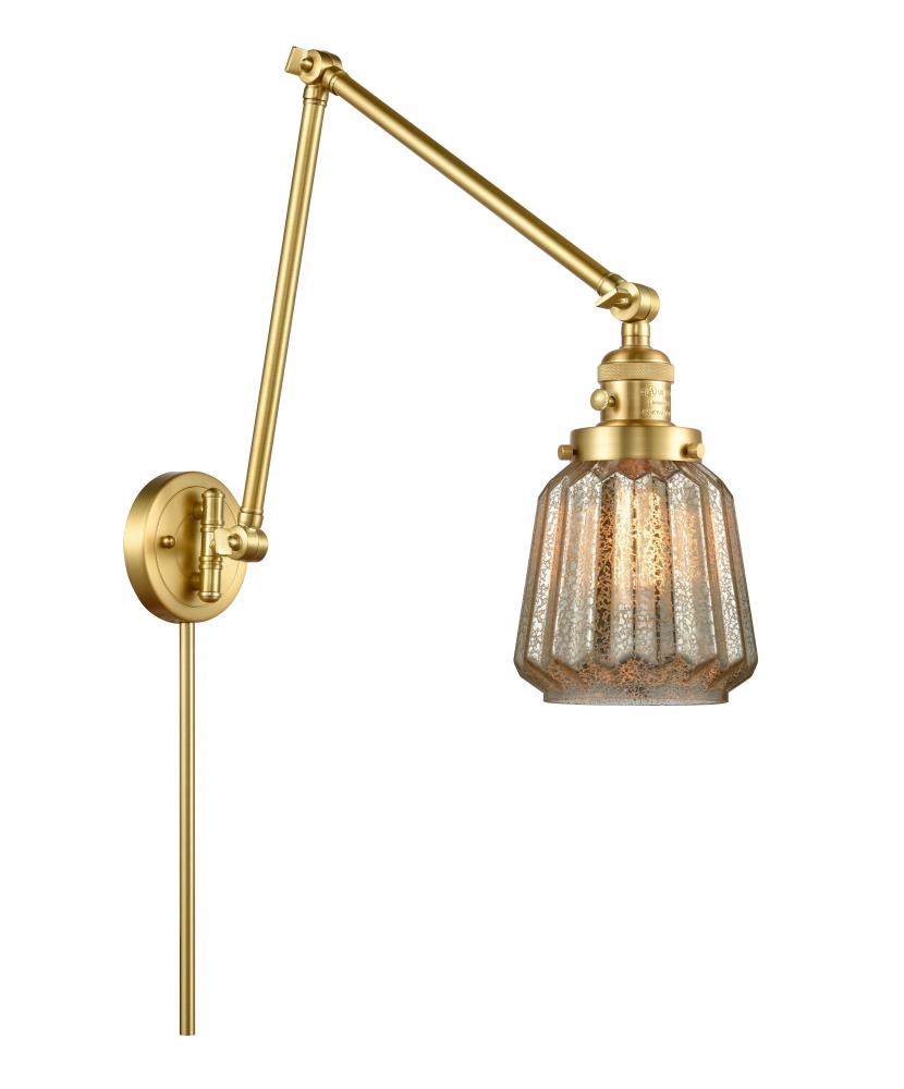 Chatham - 1 Light - 8 inch - Satin Gold - Swing Arm