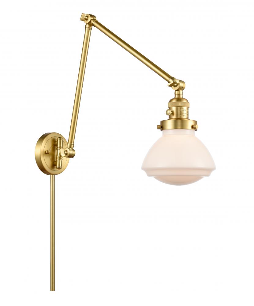 Olean - 1 Light - 9 inch - Satin Gold - Swing Arm