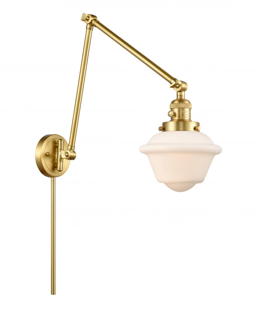 Oxford - 1 Light - 8 inch - Satin Gold - Swing Arm