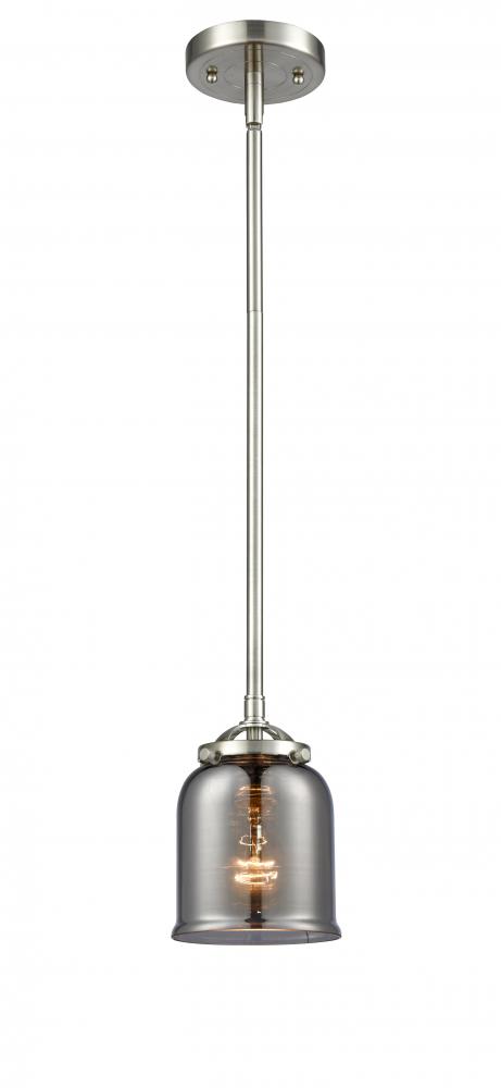 Bell - 1 Light - 5 inch - Brushed Satin Nickel - Cord hung - Mini Pendant