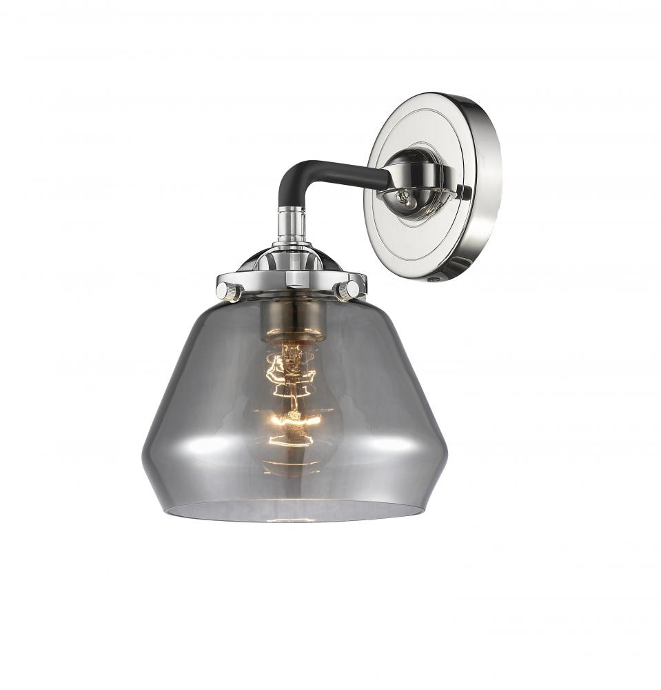 Fulton - 1 Light - 7 inch - Black Polished Nickel - Sconce