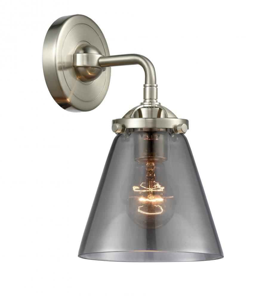 Cone - 1 Light - 6 inch - Brushed Satin Nickel - Sconce