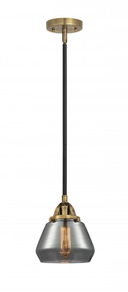 Fulton - 1 Light - 7 inch - Black Antique Brass - Cord hung - Mini Pendant