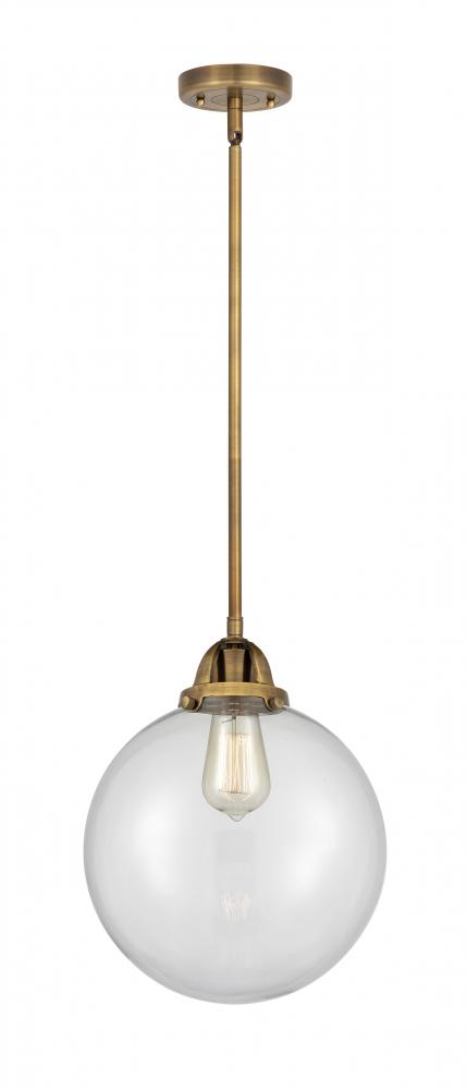 Beacon - 1 Light - 10 inch - Brushed Brass - Cord hung - Mini Pendant