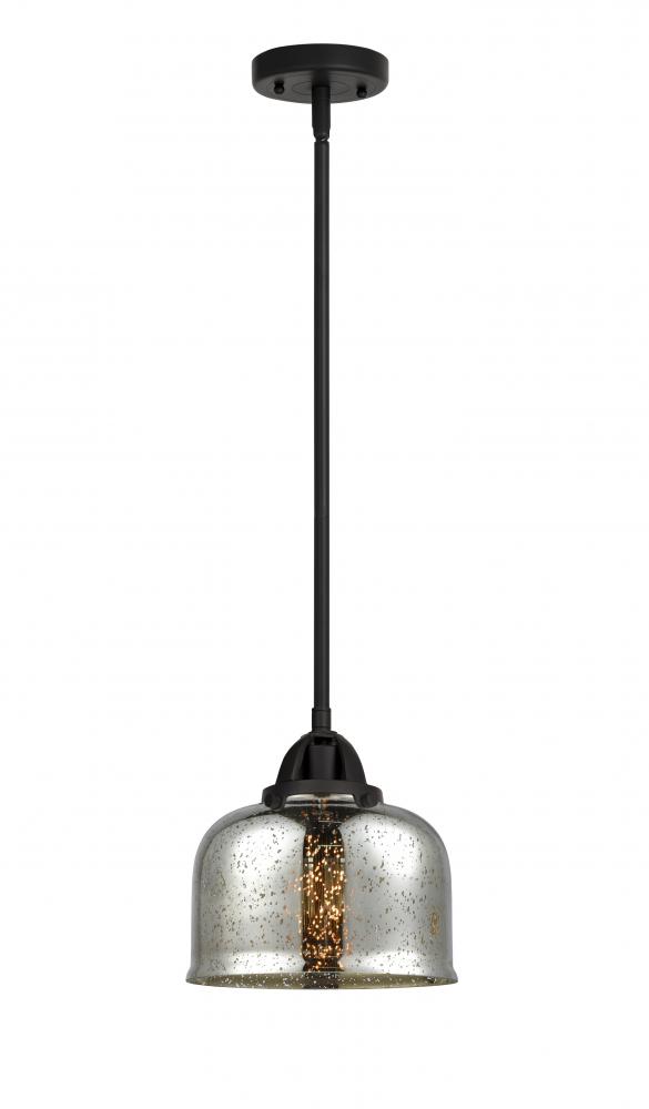 Bell - 1 Light - 8 inch - Matte Black - Cord hung - Mini Pendant