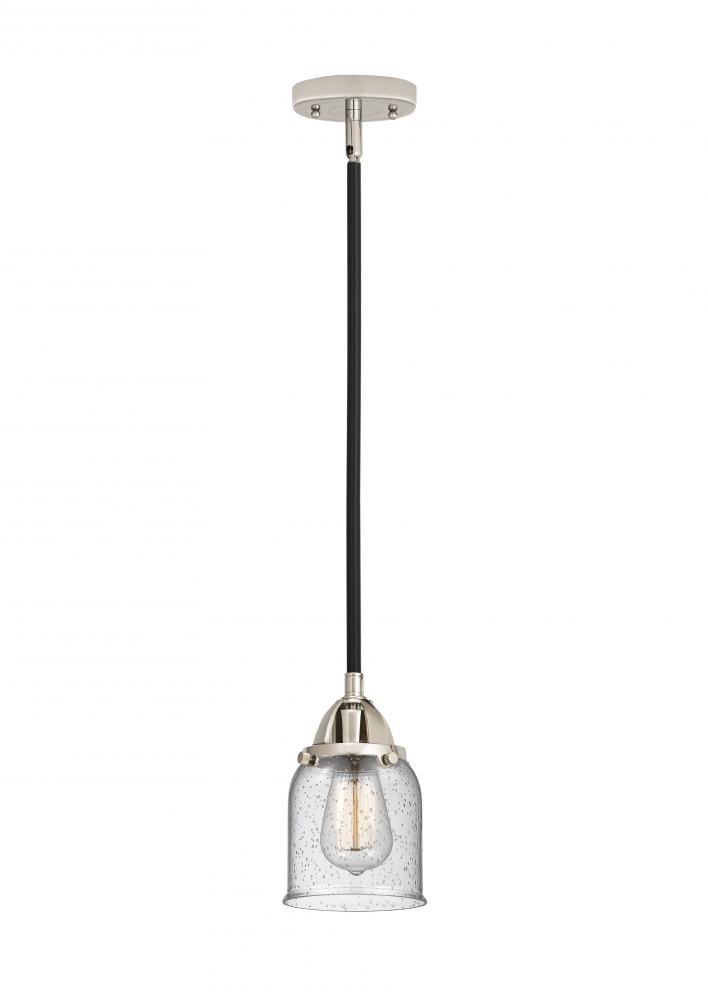 Bell - 1 Light - 5 inch - Black Polished Nickel - Cord hung - Mini Pendant