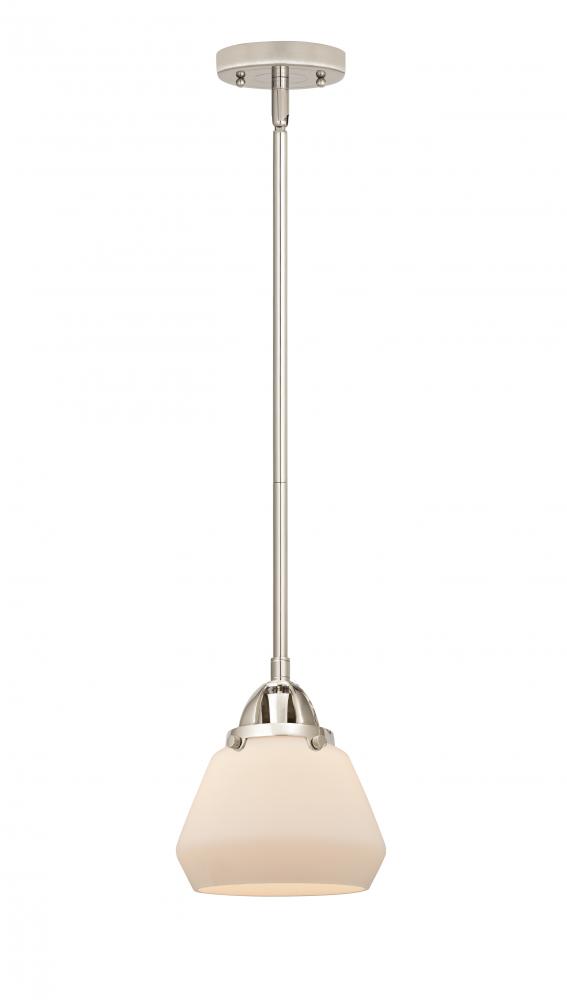 Fulton - 1 Light - 7 inch - Polished Nickel - Cord hung - Mini Pendant