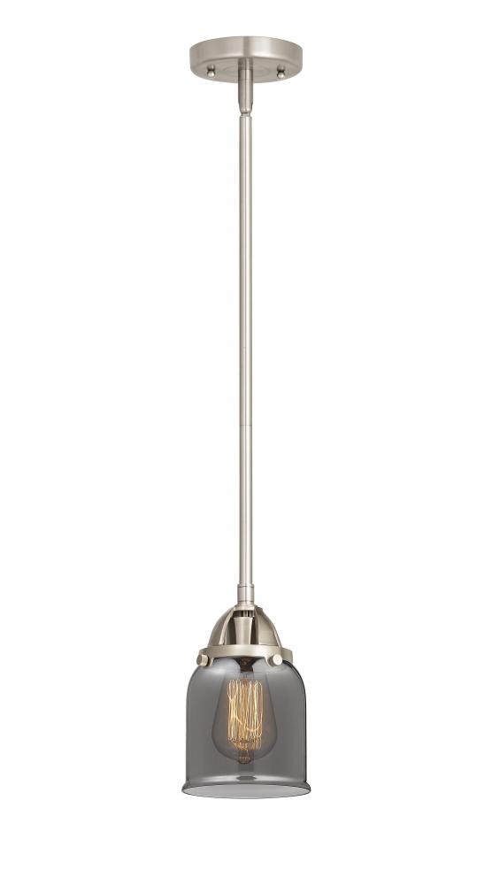 Bell - 1 Light - 5 inch - Brushed Satin Nickel - Cord hung - Mini Pendant