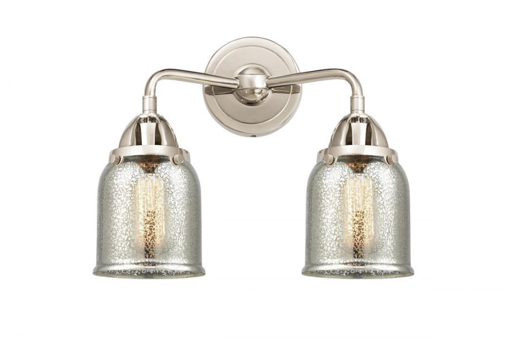 Bell - 2 Light - 13 inch - Polished Nickel - Bath Vanity Light