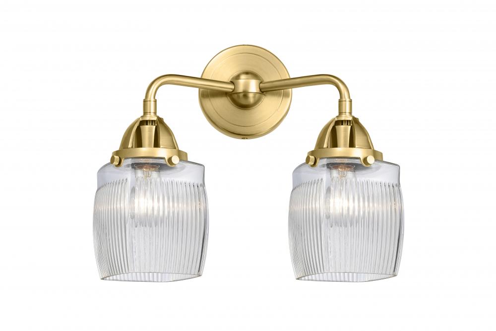 Colton - 2 Light - 14 inch - Satin Gold - Bath Vanity Light