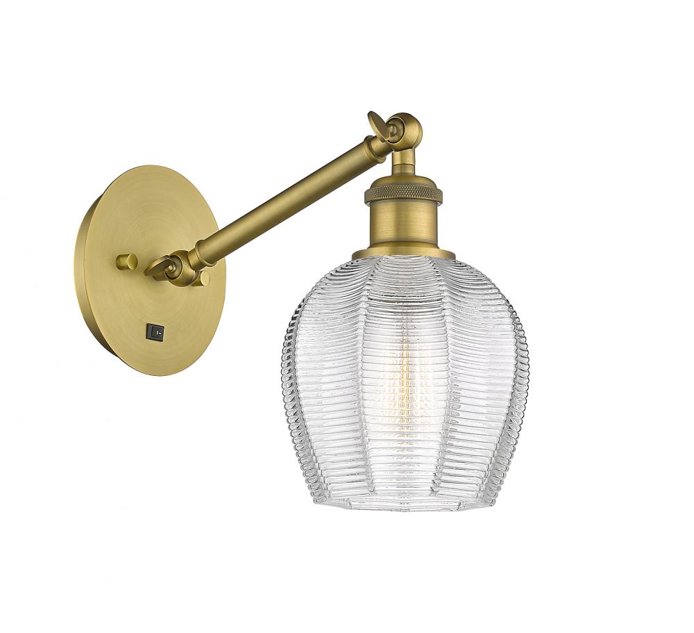 Norfolk - 1 Light - 6 inch - Brushed Brass - Sconce