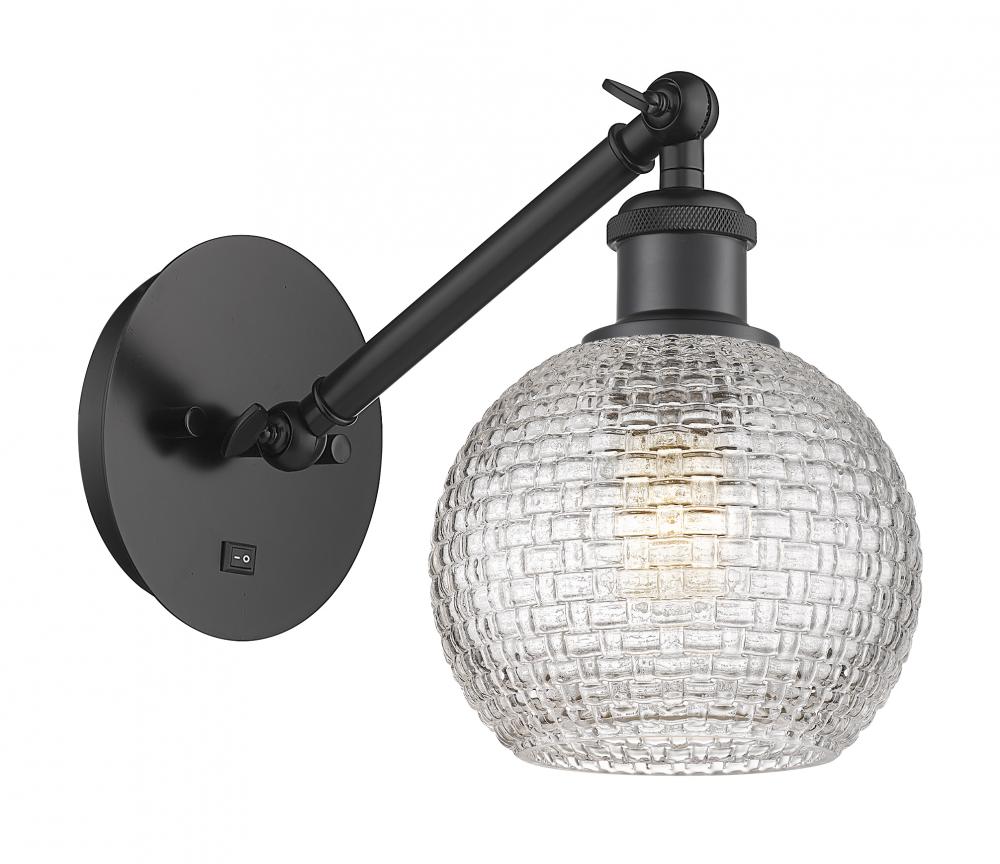 Athens - 1 Light - 6 inch - Matte Black - Sconce