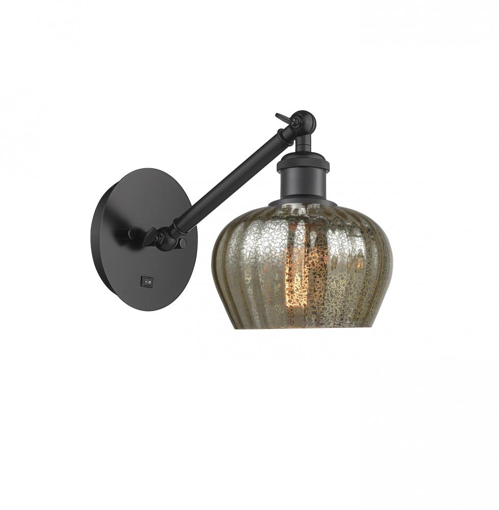 Fenton - 1 Light - 7 inch - Matte Black - Sconce