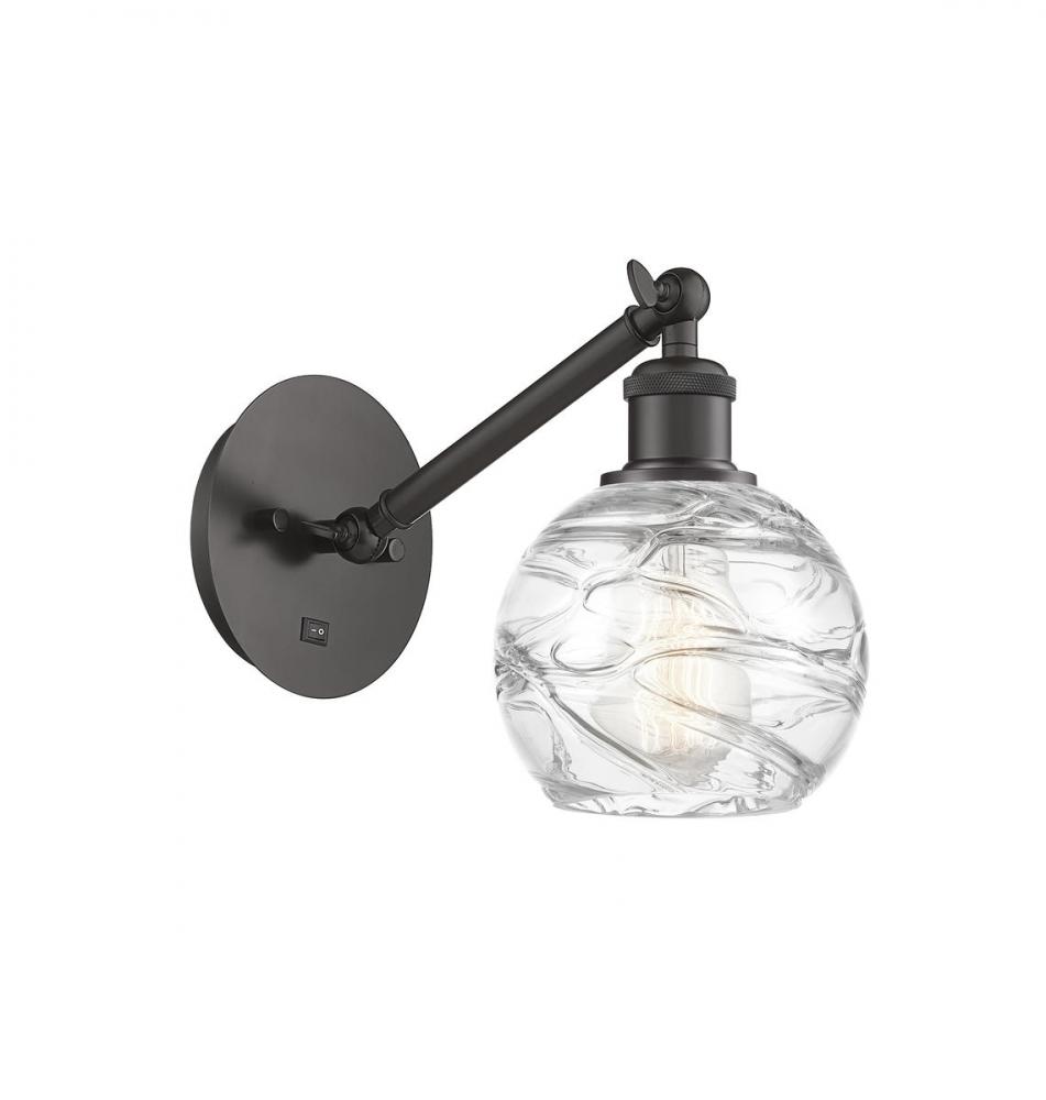 Athens Deco Swirl - 1 Light - 6 inch - Oil Rubbed Bronze - Sconce