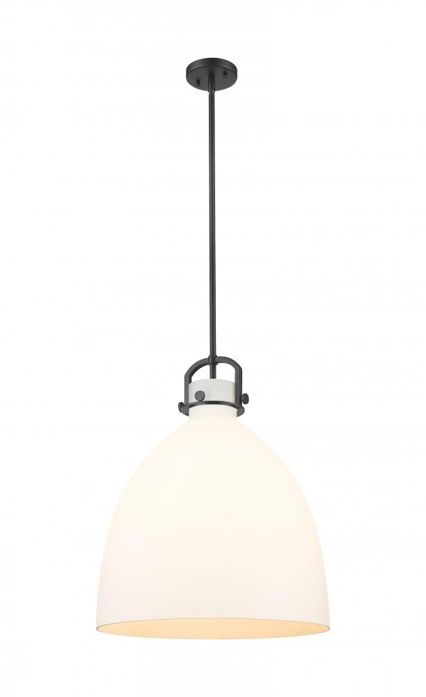 Newton Bell - 1 Light - 18 inch - Matte Black - Pendant