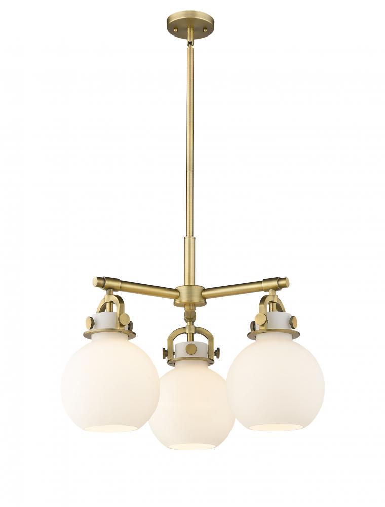 Newton Sphere - 3 Light - 21 inch - Brushed Brass - Pendant