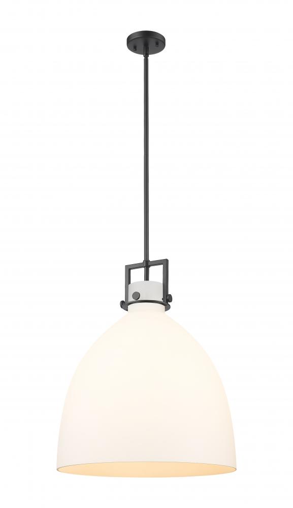 Newton Bell - 1 Light - 18 inch - Matte Black - Pendant