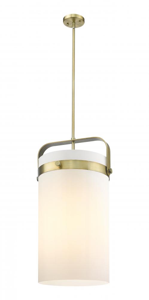 Pilaster - 4 Light - 12 inch - Brushed Brass - Pendant