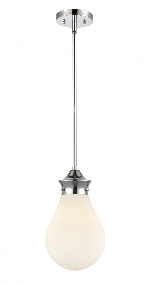 Genesis - 1 Light - 8 inch - Polished Chrome - Cord hung - Mini Pendant