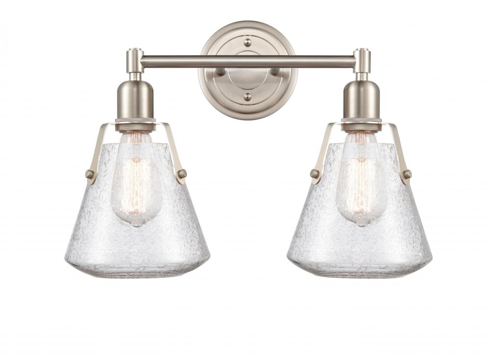 Luna - 2 Light - 18 inch - Satin Nickel - Bath Vanity Light