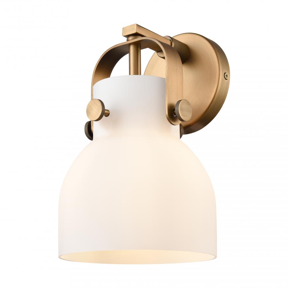 Pilaster II Bell - 1 Light - 7 inch - Brushed Brass - Sconce