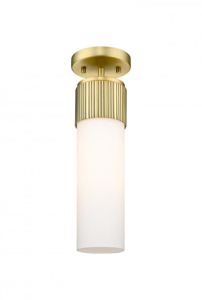 Bolivar - 1 Light - 5 inch - Brushed Brass - Flush Mount