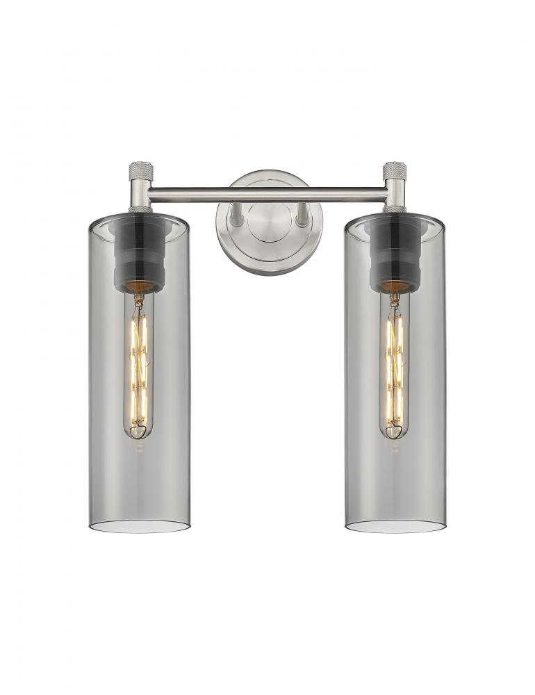 Crown Point - 2 Light - 14 inch - Satin Nickel - Bath Vanity Light