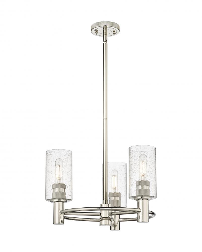 Crown Point - 3 Light - 18 inch - Polished Nickel - Pendant