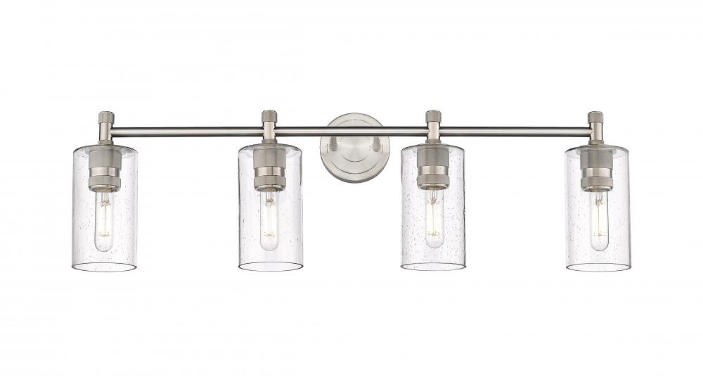 Crown Point - 4 Light - 34 inch - Satin Nickel - Bath Vanity Light