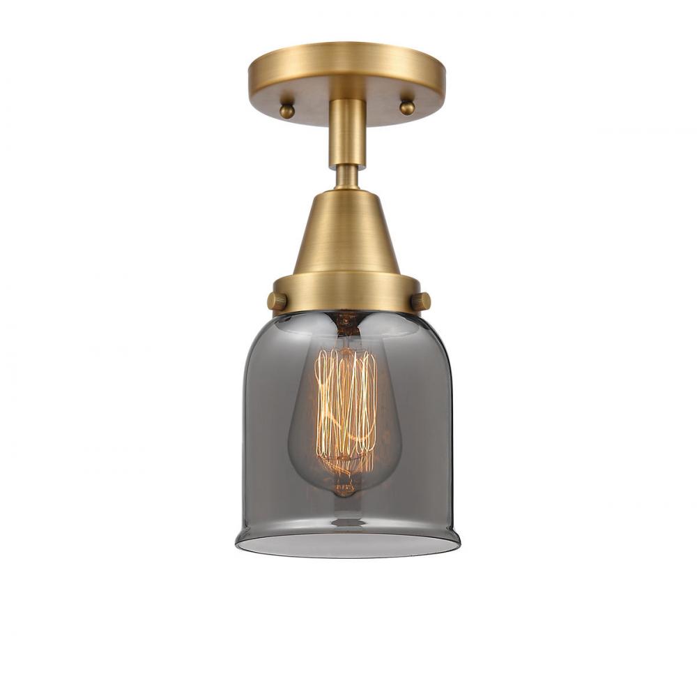 Bell - 1 Light - 5 inch - Brushed Brass - Flush Mount