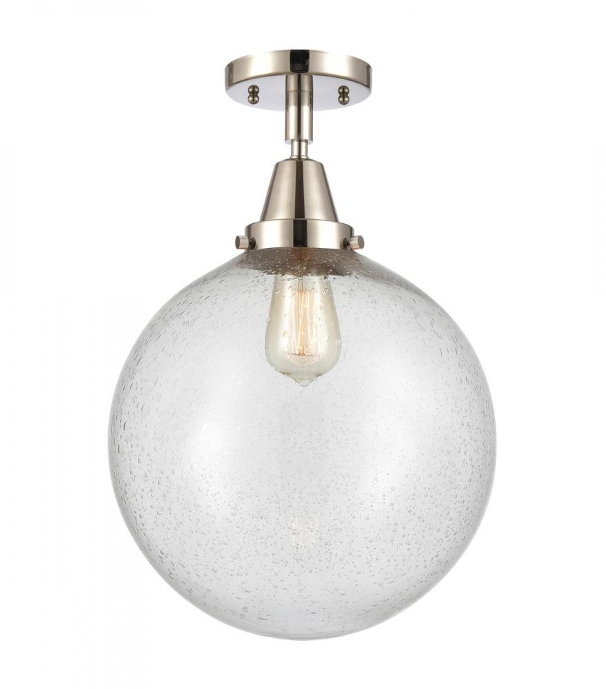 Beacon - 1 Light - 12 inch - Polished Nickel - Flush Mount