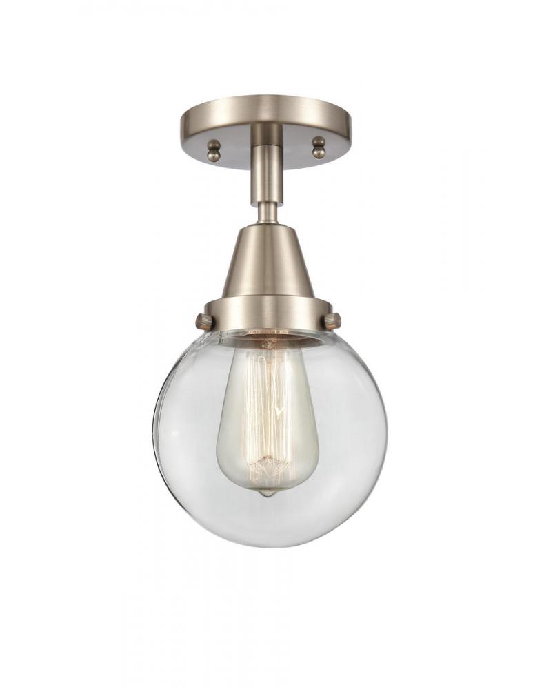 Beacon - 1 Light - 6 inch - Brushed Satin Nickel - Flush Mount