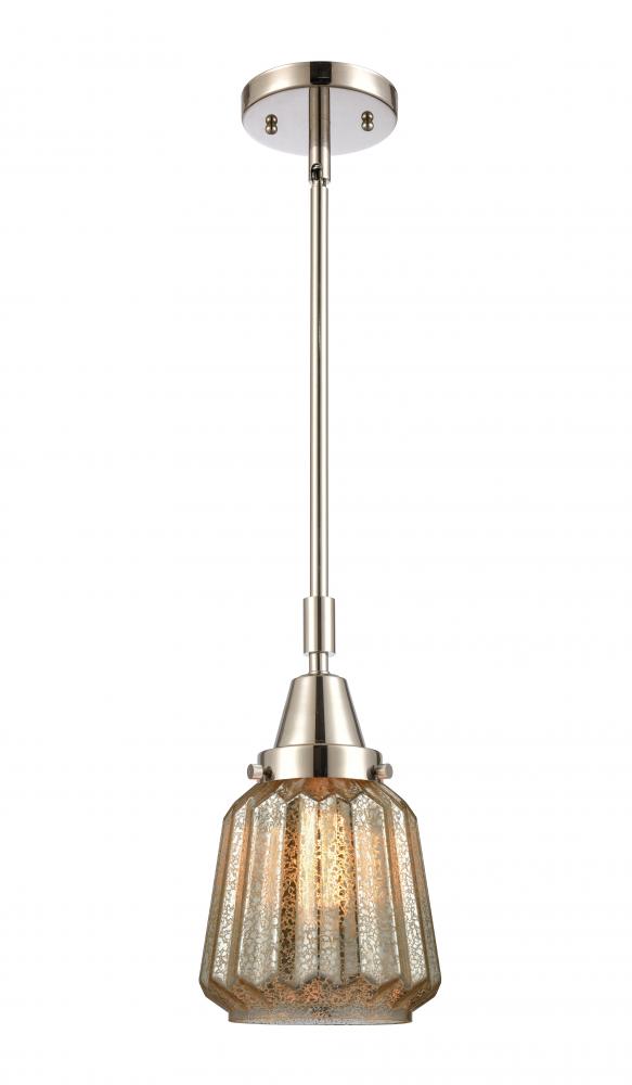 Chatham - 1 Light - 7 inch - Polished Nickel - Mini Pendant