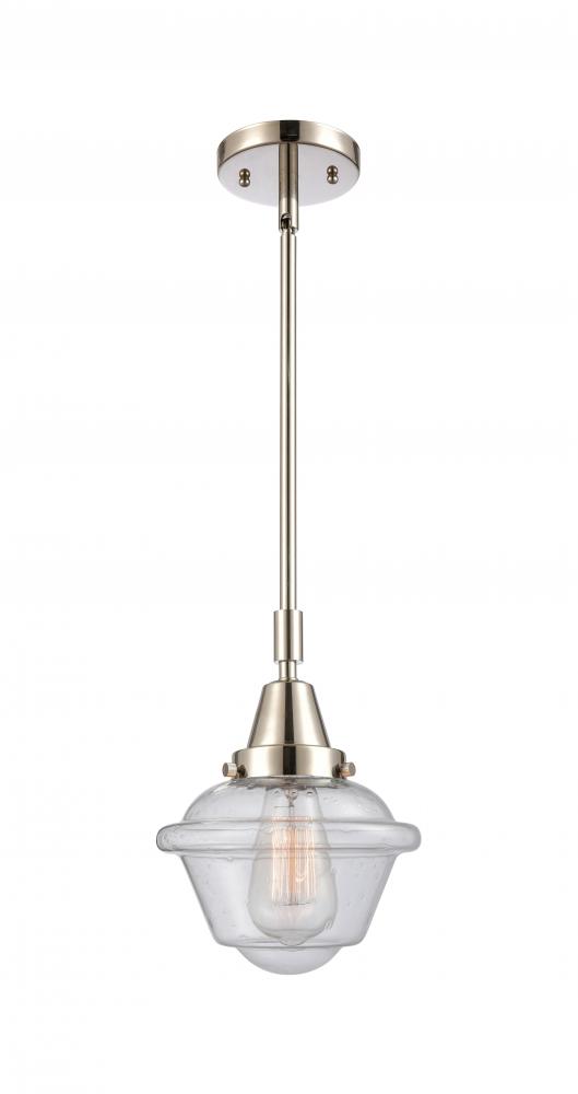 Oxford - 1 Light - 8 inch - Polished Nickel - Mini Pendant