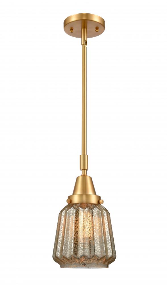 Chatham - 1 Light - 7 inch - Satin Gold - Mini Pendant