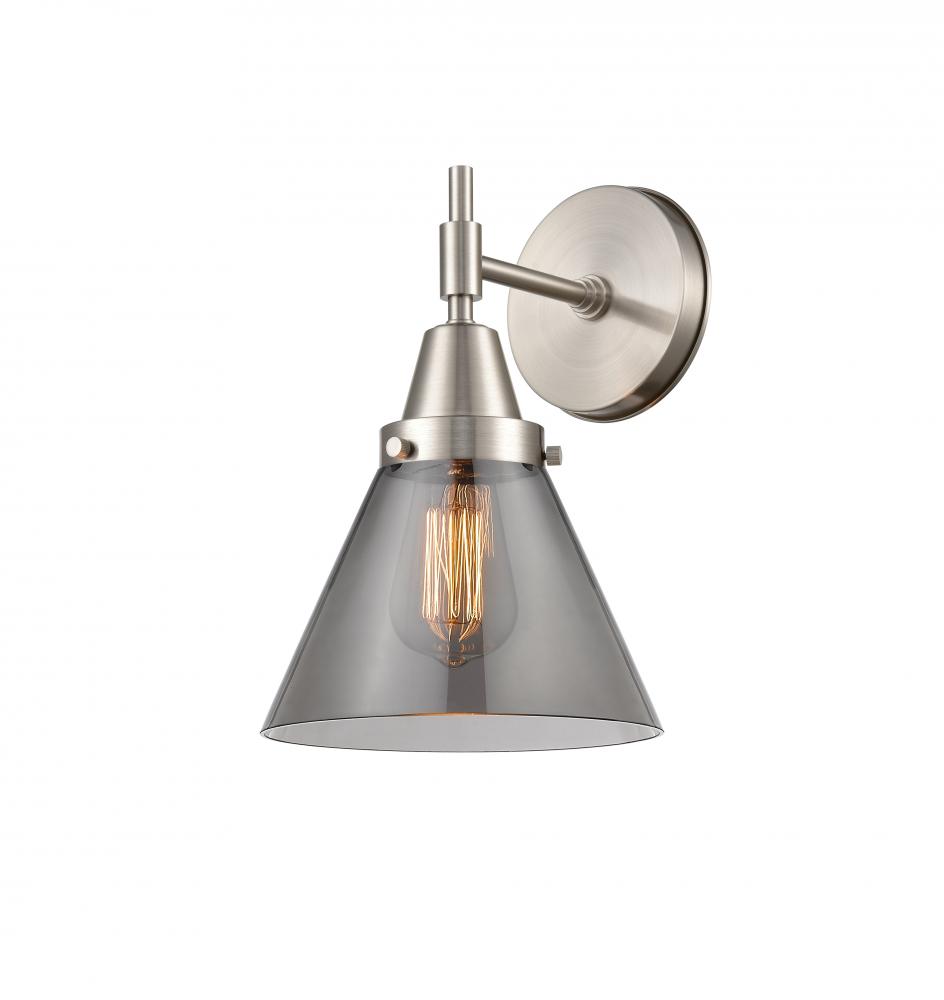 Cone - 1 Light - 8 inch - Satin Nickel - Sconce