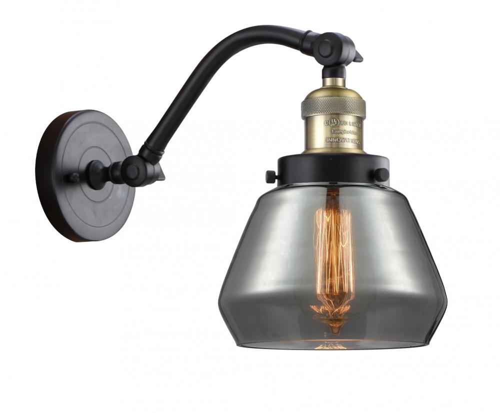 Fulton - 1 Light - 7 inch - Black Antique Brass - Sconce