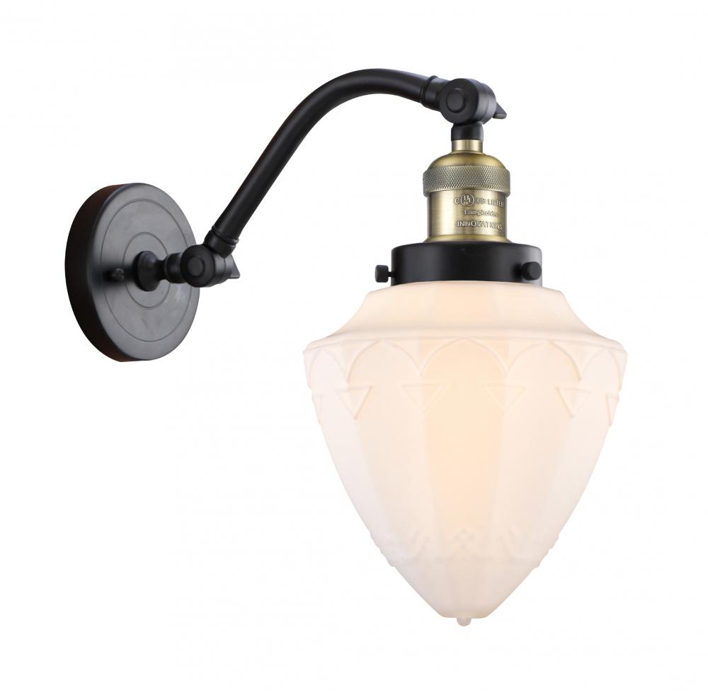 Bullet - 1 Light - 7 inch - Black Antique Brass - Sconce