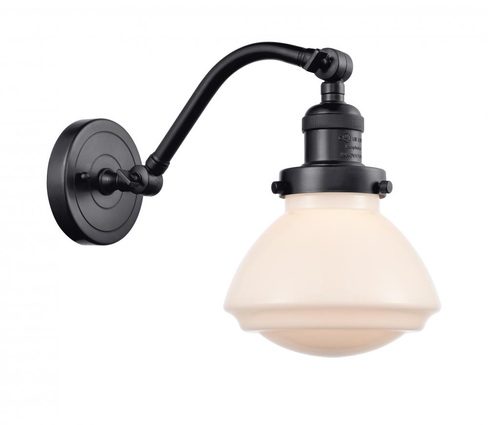 Olean - 1 Light - 7 inch - Matte Black - Sconce