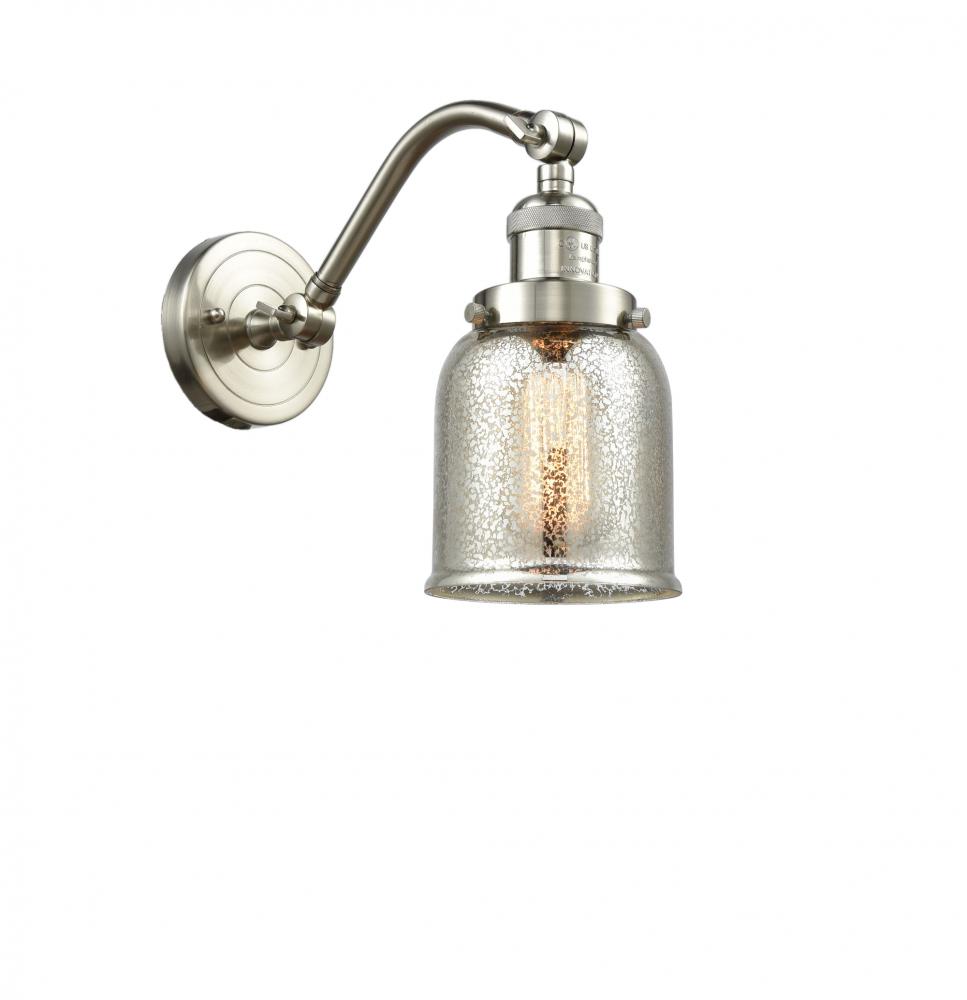 Bell - 1 Light - 5 inch - Brushed Satin Nickel - Sconce