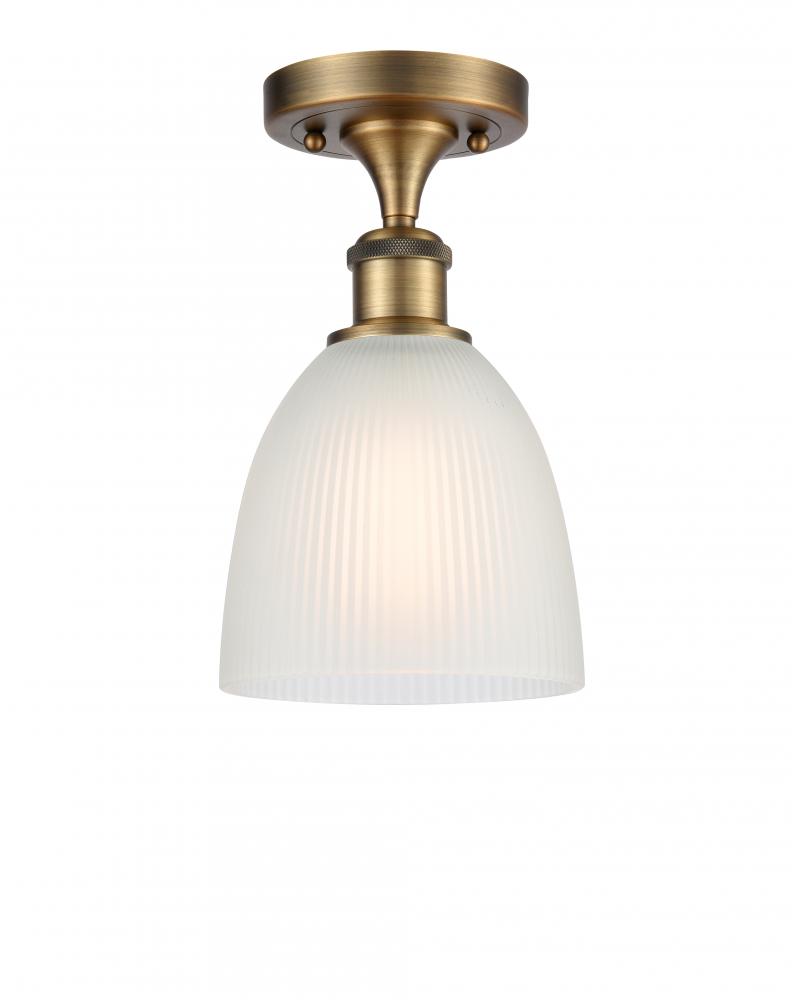 Castile - 1 Light - 6 inch - Brushed Brass - Semi-Flush Mount