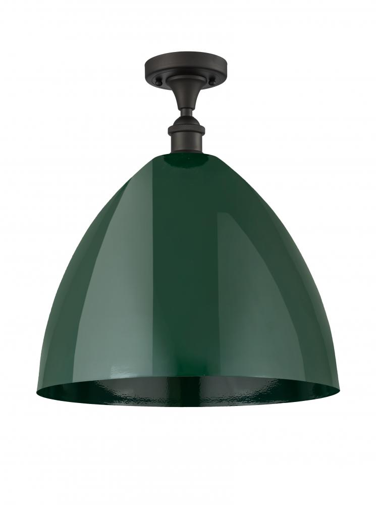 Plymouth - 1 Light - 16 inch - Oil Rubbed Bronze - Semi-Flush Mount