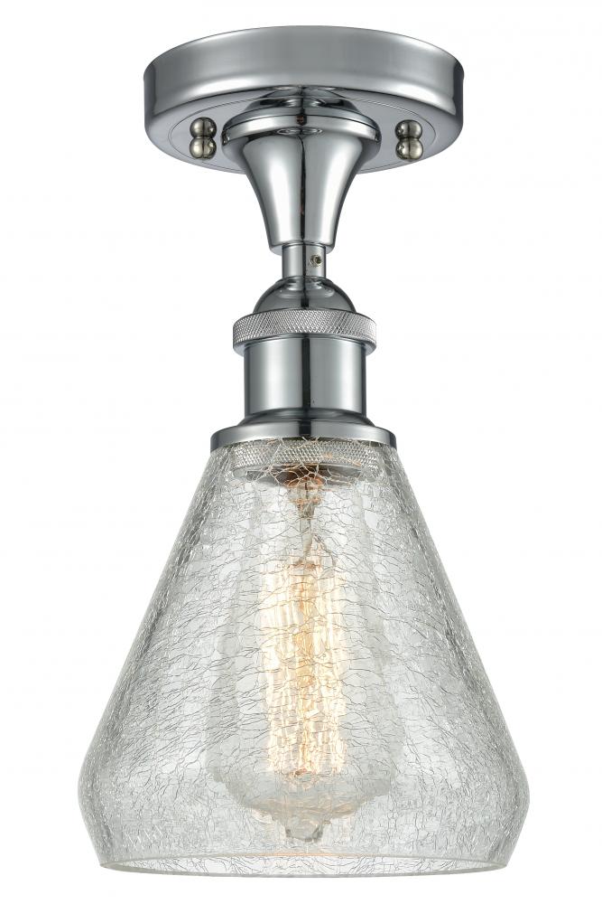 Conesus - 1 Light - 6 inch - Polished Chrome - Semi-Flush Mount