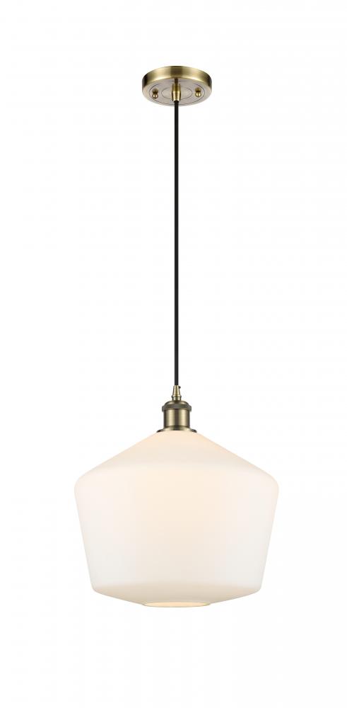 Cindyrella - 1 Light - 12 inch - Antique Brass - Cord hung - Mini Pendant