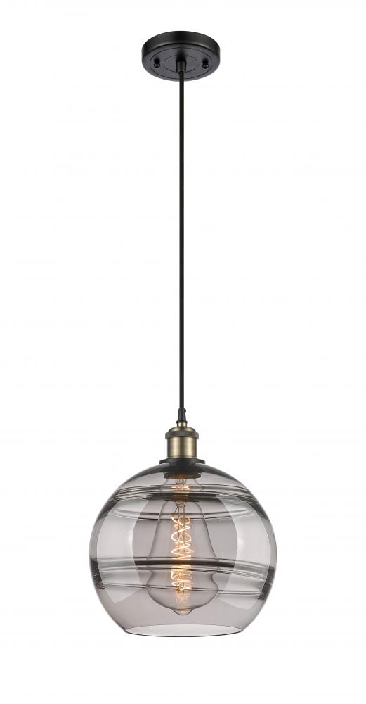 Rochester - 1 Light - 10 inch - Black Antique Brass - Cord hung - Mini Pendant