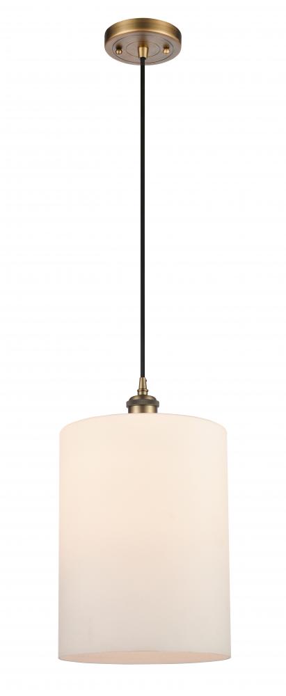 Cobbleskill - 1 Light - 9 inch - Brushed Brass - Cord hung - Mini Pendant