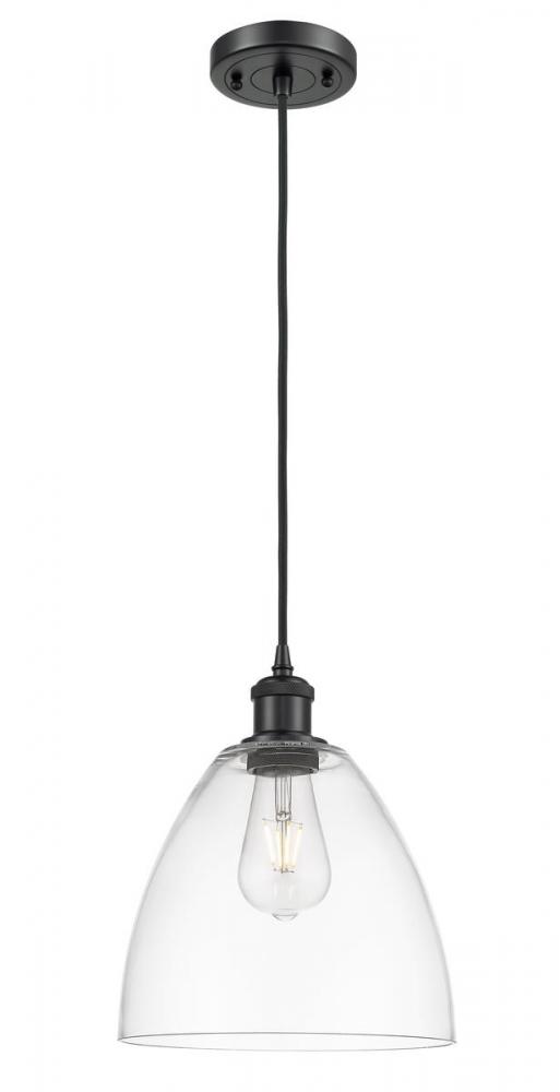 Bristol - 1 Light - 9 inch - Matte Black - Cord hung - Mini Pendant