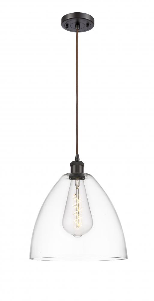 Bristol - 1 Light - 12 inch - Oil Rubbed Bronze - Cord hung - Mini Pendant