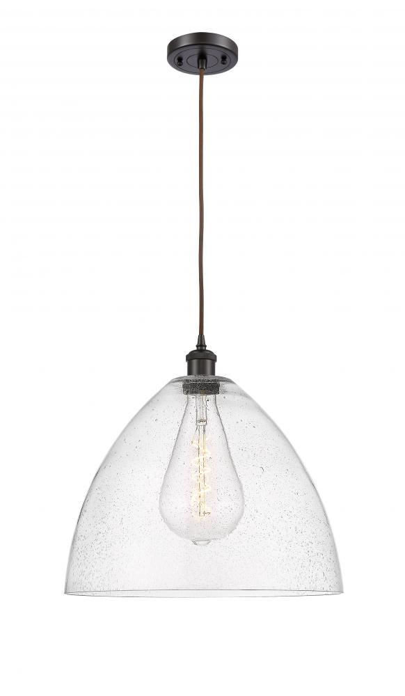 Bristol - 1 Light - 16 inch - Oil Rubbed Bronze - Cord hung - Pendant